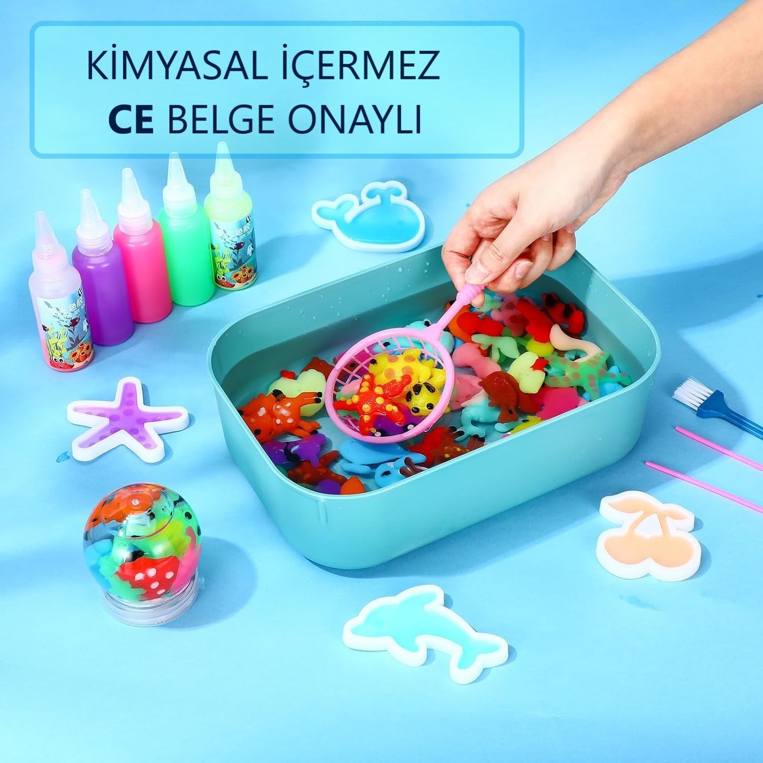 Magic Water Elf Aqua Gel oyun seti 5 renk jel şişe 6 kalıp