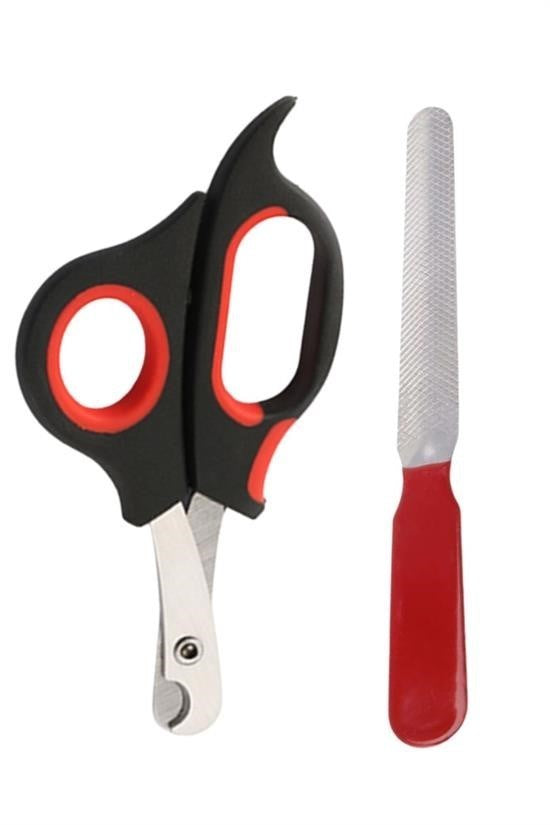 GENEL® Evcil Hayvan Tırnak Makası Ve Törpü Seti Manikür Pedikür Pati Bakım Aleti Kaymaz Sap - UcuzaGeliyor