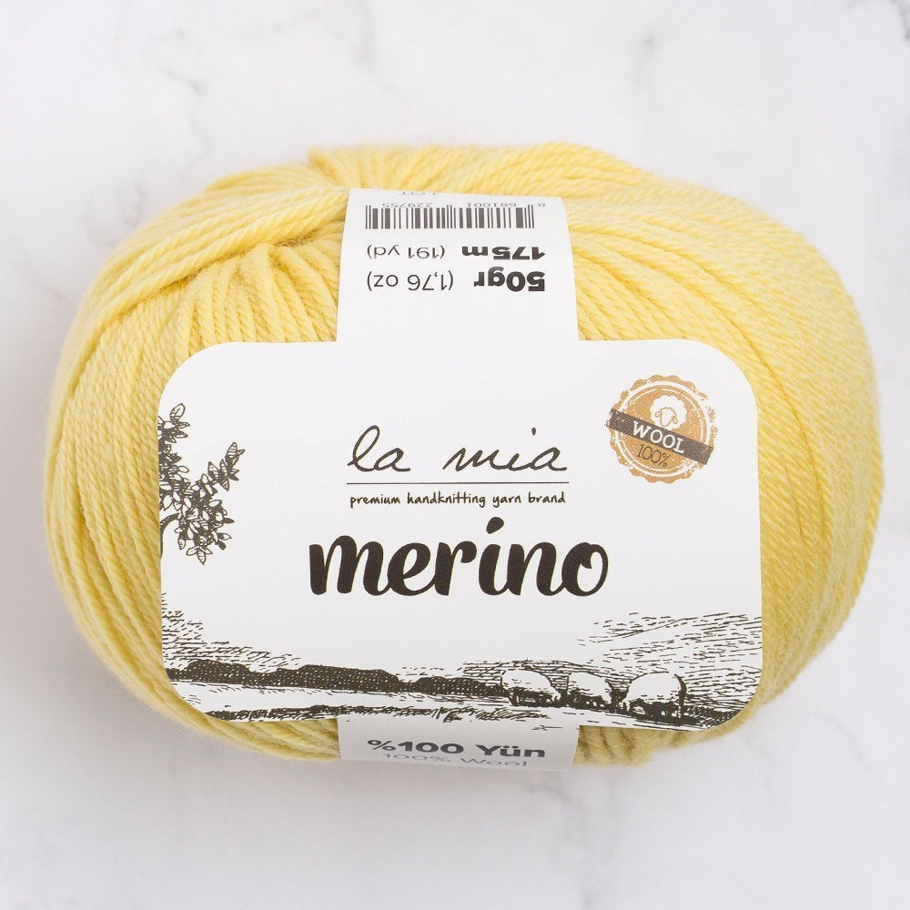 ucuzageliyor.com La Mia Merino Sarı El Örgü İpi - L043 - 33788