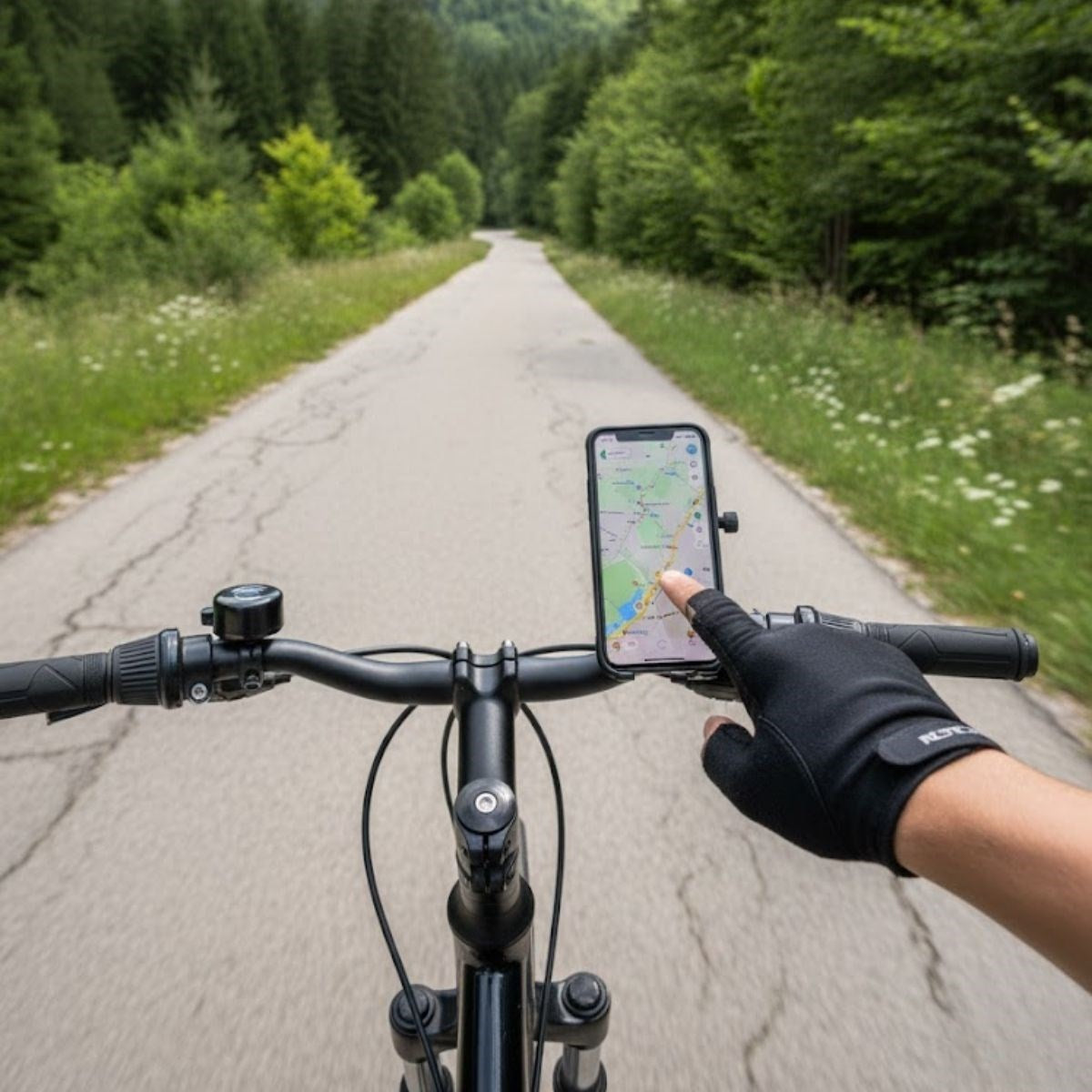 Evrensel Motosiklet Telefon Tutucu - Kaymaz, Kilitlenebilir Güvenli Tutuşlu, 360° Ayarlanabilir Gidon Bağlantılı Akıllı Telefon Aparatı