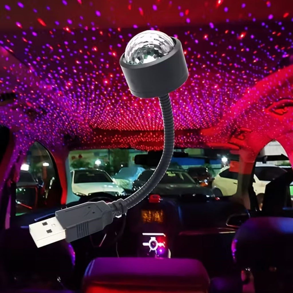 BUFFER® USB Sese Duyarlı 8 Farklı Mod Işıklı LED Atmosfer Işığı - Ambiyans Aydınlatması