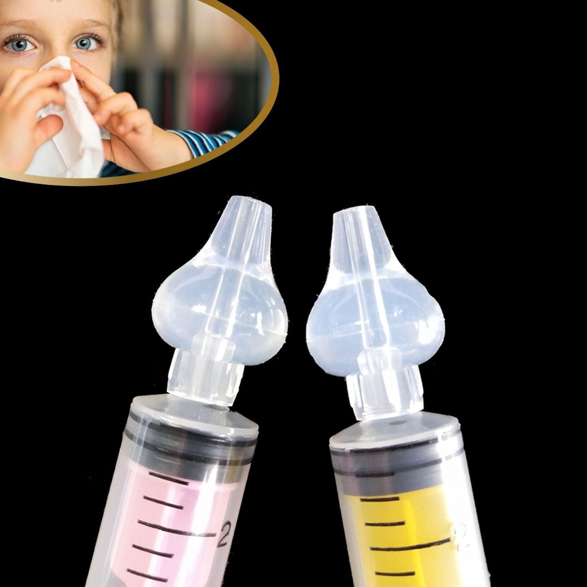 GENEL® Yeniden Kullanılabilir, Manuel Burun Temizleyici 10ml Kapasiteli Burun Açıcı Şırınga - UcuzaGeliyor