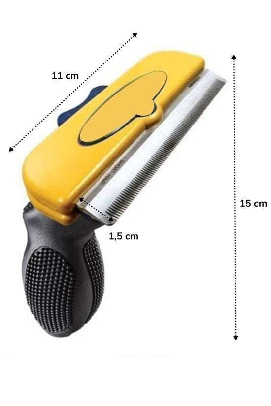 GENEL® Kedi ve Köpekler İçin Kısa Tüylü Köpek Tarağı Tüy Toplayıcı Tarak Large - UcuzaGeliyor