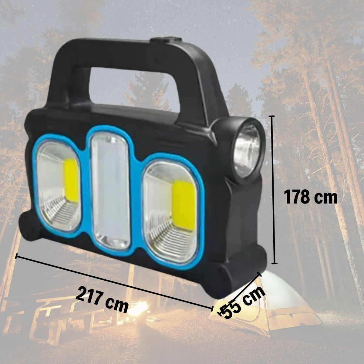 ucuzageliyor®  Hurry Bolt Güneş Enerjili Taşınabilir Çalışma Lambası - Powerbank Özellikli