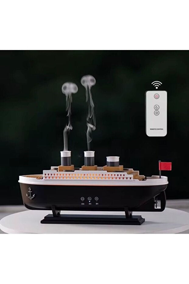 sonx Titanic Gemi Hava Nemlendirici Fonksiyonlu Buhar Makinesi Kumandalı