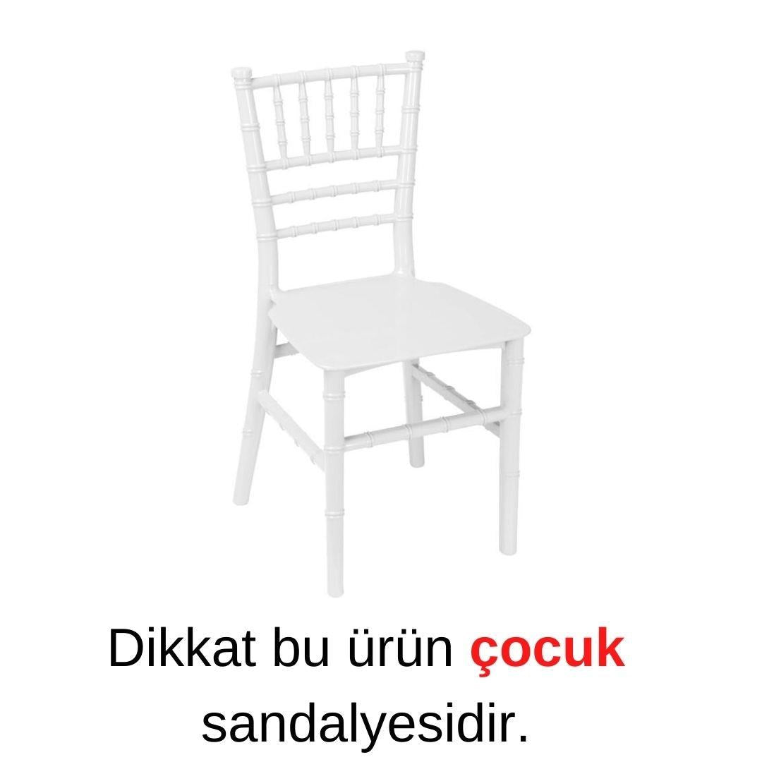 Sağlam Plastik Mandella Trend Çocuk Sandalyesi Beyaz