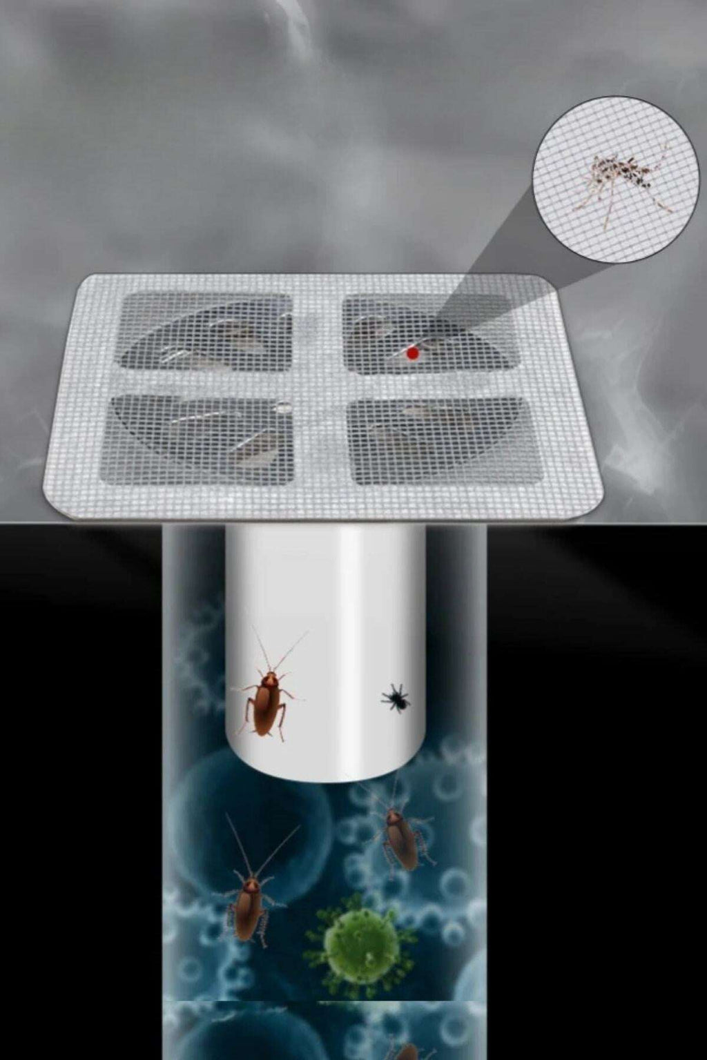 GENEL® 10'lu Banyo ve Mutfak Lavabo Koku Önleyici ve Haşere Böcek Önleyici Gider Filtresi - UcuzaGeliyor