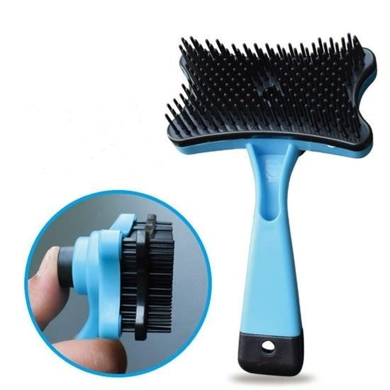 GENEL® Evcil Hayvan Kedi Köpek Tüy Toplayıcı Otomatik Tuşlu Pet Tarak - UcuzaGeliyor