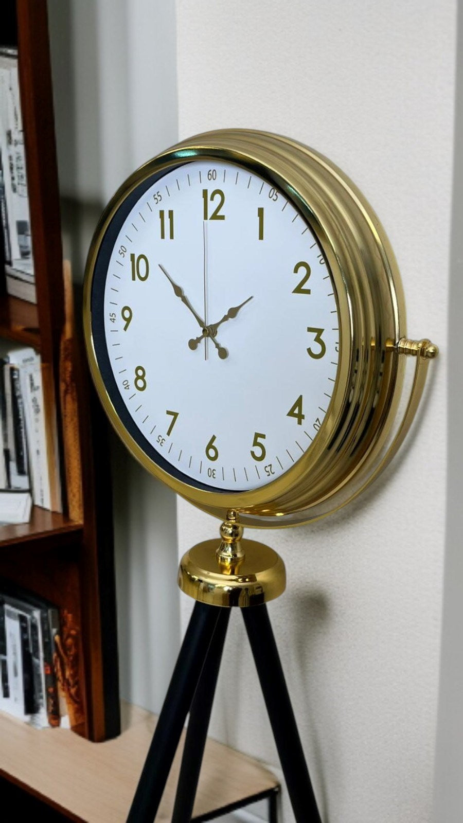 Zentime Heritage Gold Zarif Tripod Ayaklı Saat