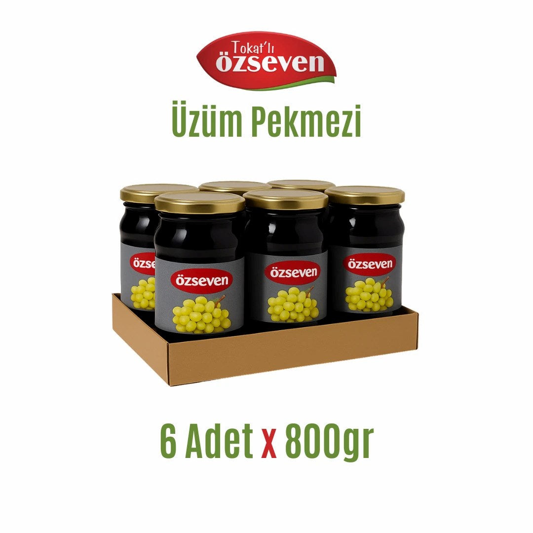 Özseven Üzüm Pekmezi 1Koli (6Adet x 800gr)