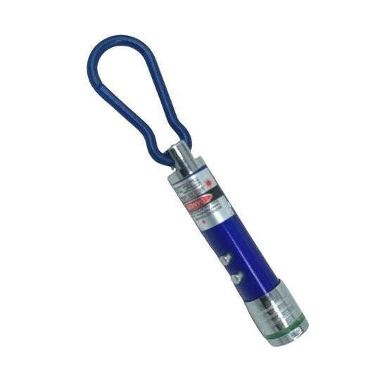 GENEL®  3 Fonksiyonlu Kırmızı Beyaz Işıklı Led Lazer Kedi Köpek Oyuncak Anahtarlık - UcuzaGeliyor