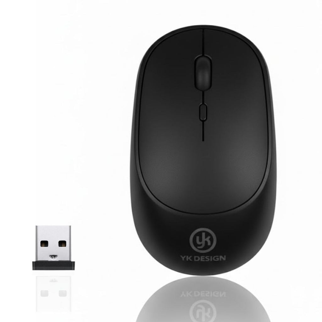 BUFFER® Siyah Renkli Ergonomik Sessiz Kablosuz Mouse - USB Alıcılı, Ofis ve Oyun İçin Konforlu Bilgisayar Faresi MS6310 - UcuzaGeliyor