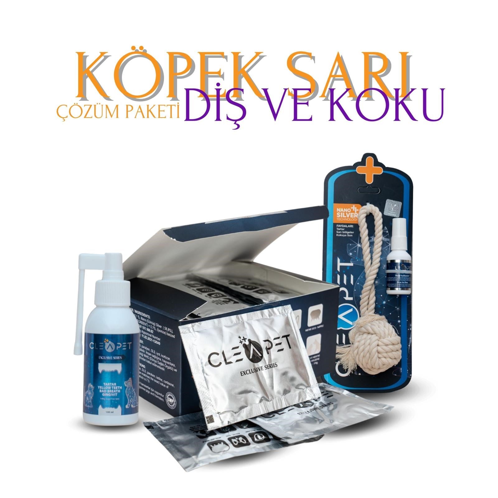 DİŞ TARTAR KOKU ÇÖZÜM SETİ KÖPEK
