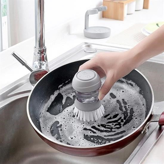 BUFFER® Deterjan Hazneli Kolay Bulaşık Yıkama Fırçası Bulaşık Sünger