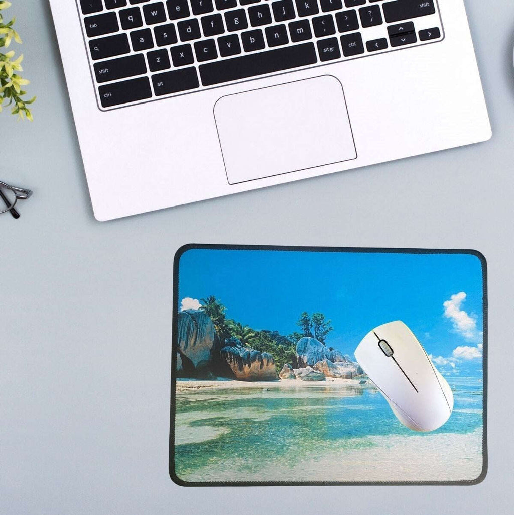 GENEL® 25x32 cm Küçük Boy Mouse Pad Manzara Ada - UcuzaGeliyor
