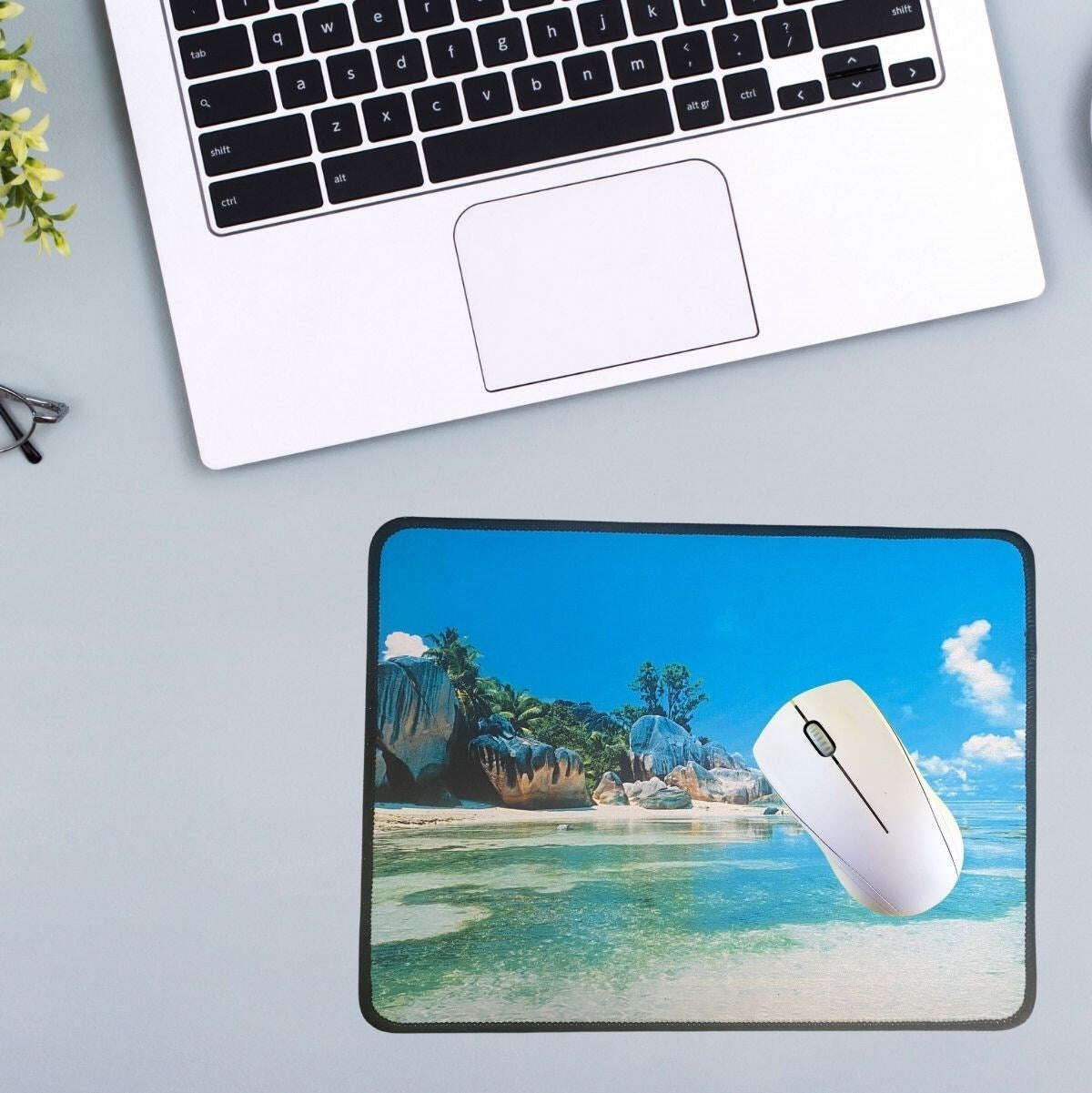 GENEL® 25x32 cm Küçük Boy Mouse Pad Manzara Ada - UcuzaGeliyor