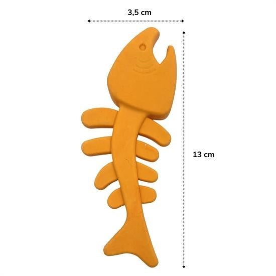 GENEL® Balık Kemiği İskelet Şekilli Renkli Plastik Kedi Oyuncağı - UcuzaGeliyor