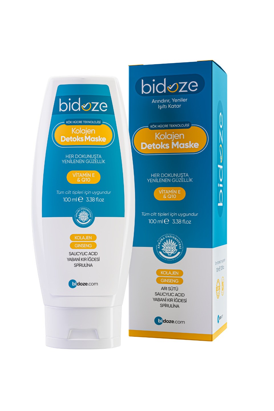 Bidoze Kolajen Detoks Maskesi 100 Ml | Aha Bha Gözenek Sıkılaştırıcı Ve Aydınlatıcı Bakım