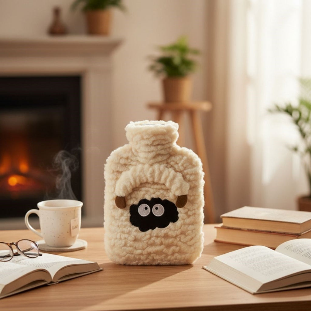 Kuzucuk Figürlü Peluş Sıcak Su Torbası 1 Lt - Yumuşak Kılıf, Uzun Süre Sıcak Tutan Termal Su Torbası