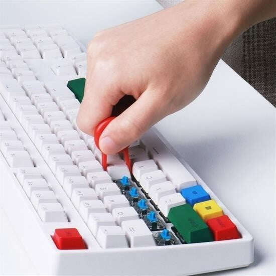 GENEL® Çok Amaçlı Kırmızı Hassas Fırça Başlıklı  Bilgisayar Laptop Temizleme Fırçası - UcuzaGeliyor