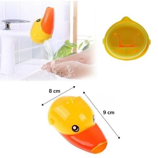 GENEL® Çocuklar İçin Eğitici ve Güvenli Musluk Uzatıcı Genişletici Başlık Aparatı Ördek Figürlü - UcuzaGeliyor