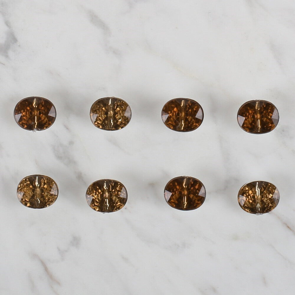 Loren Crafts kahverengi 8 li düğme - 243