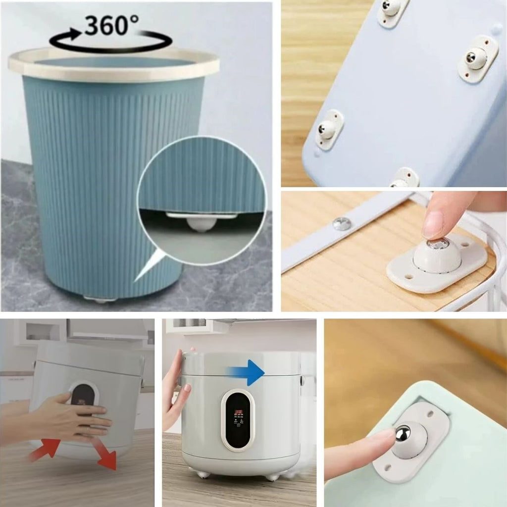 BUFFER® Beyaz Eşya ve Mobilya İçin 4 lü Tekerlekli Kaydırma Aparatı - Hafif ve Orta Ağırlıktaki Ürünler İçin Pratik Kaydırıcı Set