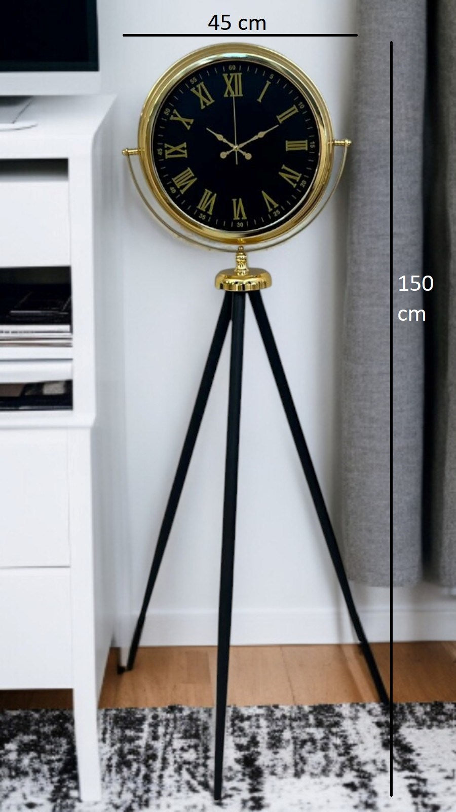 Gold Asalet Tripod Ayaklı Saat