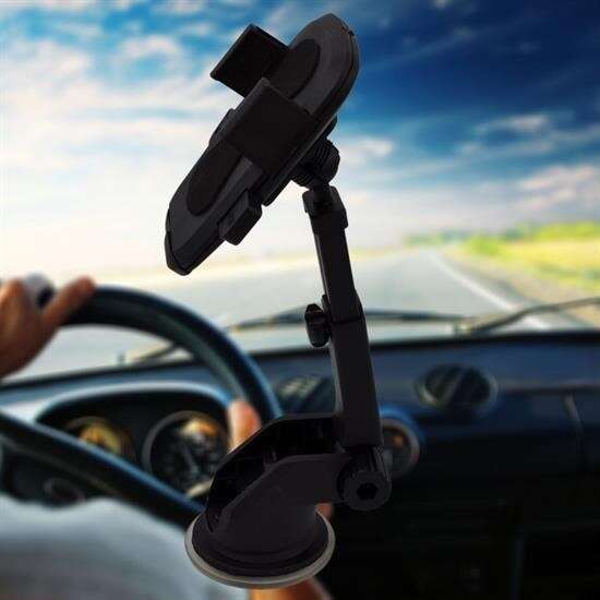 GENEL® 360 Derece Dönen Torpido Üstü Uzunluk Ayarlamalı Vantuzlu Teleskopik Araç Telefon Tutucu - UcuzaGeliyor