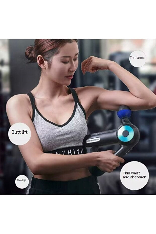 sonx Profesyonel Derin Doku Masaj Tabancası - 12 Başlıklı Kas Gevşetici