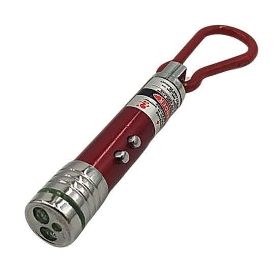 GENEL®  3 Fonksiyonlu Kırmızı Beyaz Işıklı Led Lazer Kedi Köpek Oyuncak Anahtarlık - UcuzaGeliyor