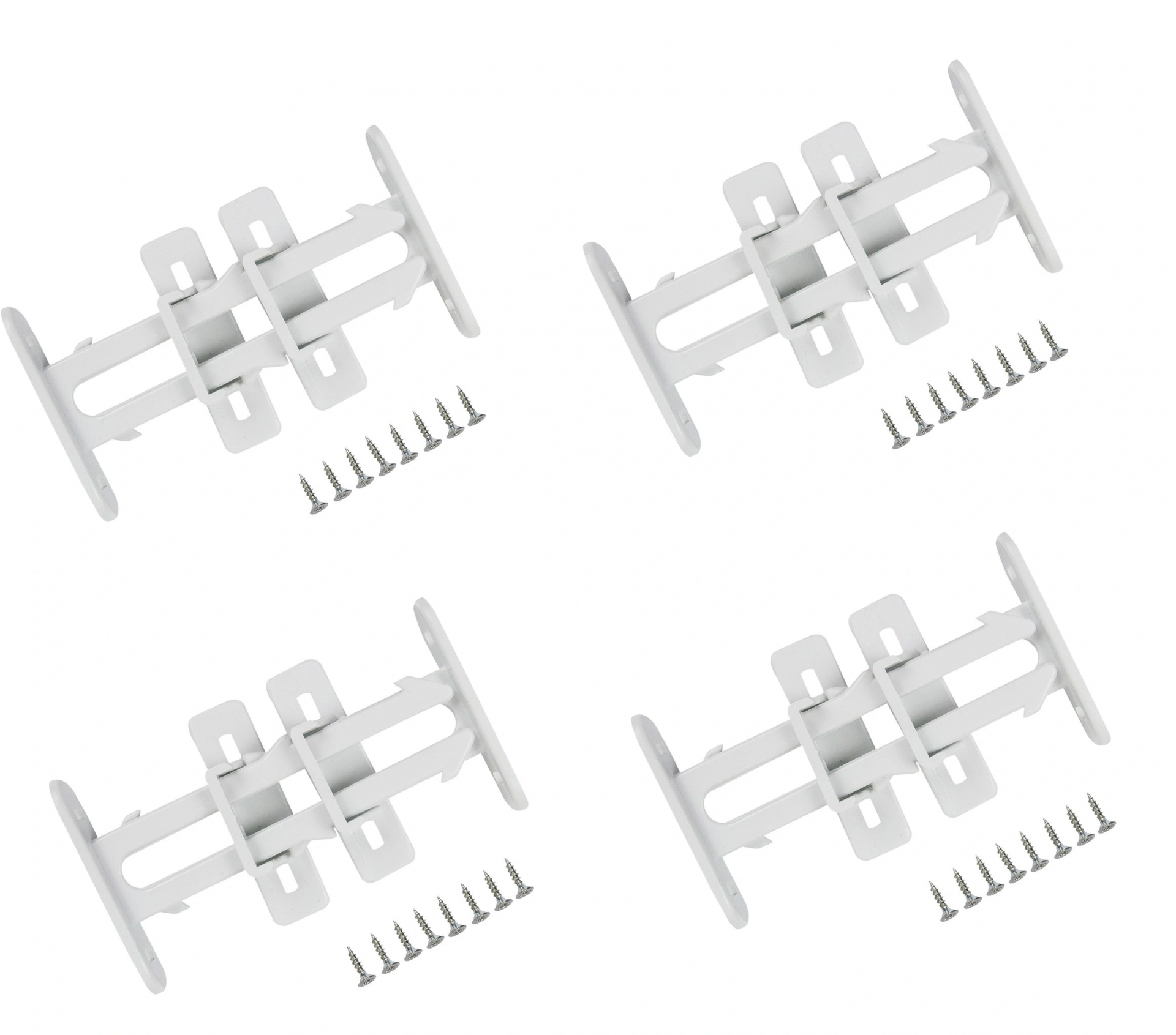 4 Adet Bebek Çocuk Koruma Kilidi - Dolap Çekmece Kilidi Sürgülü Kilit