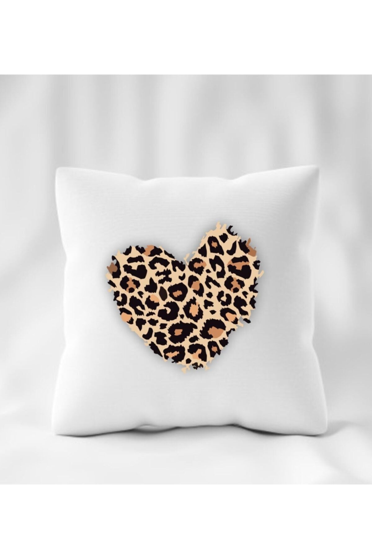 Leopar Desen Baskılı Yastık
