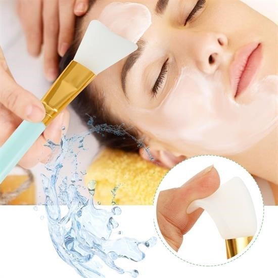 GENEL® 2li Silikon Temizlemesi Kolay Kullanılabilen Yüz Cilt Bakımı Maske Ve Krem Spatulası - UcuzaGeliyor