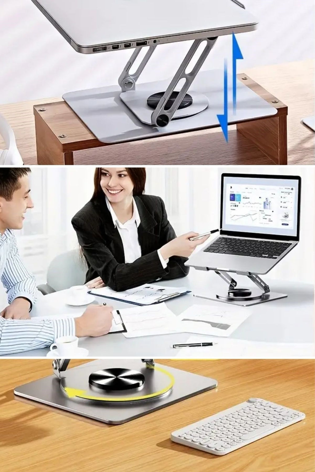 GENEL® 360 Derece Dönebilen Hava Aldıran Laptop Standı - UcuzaGeliyor