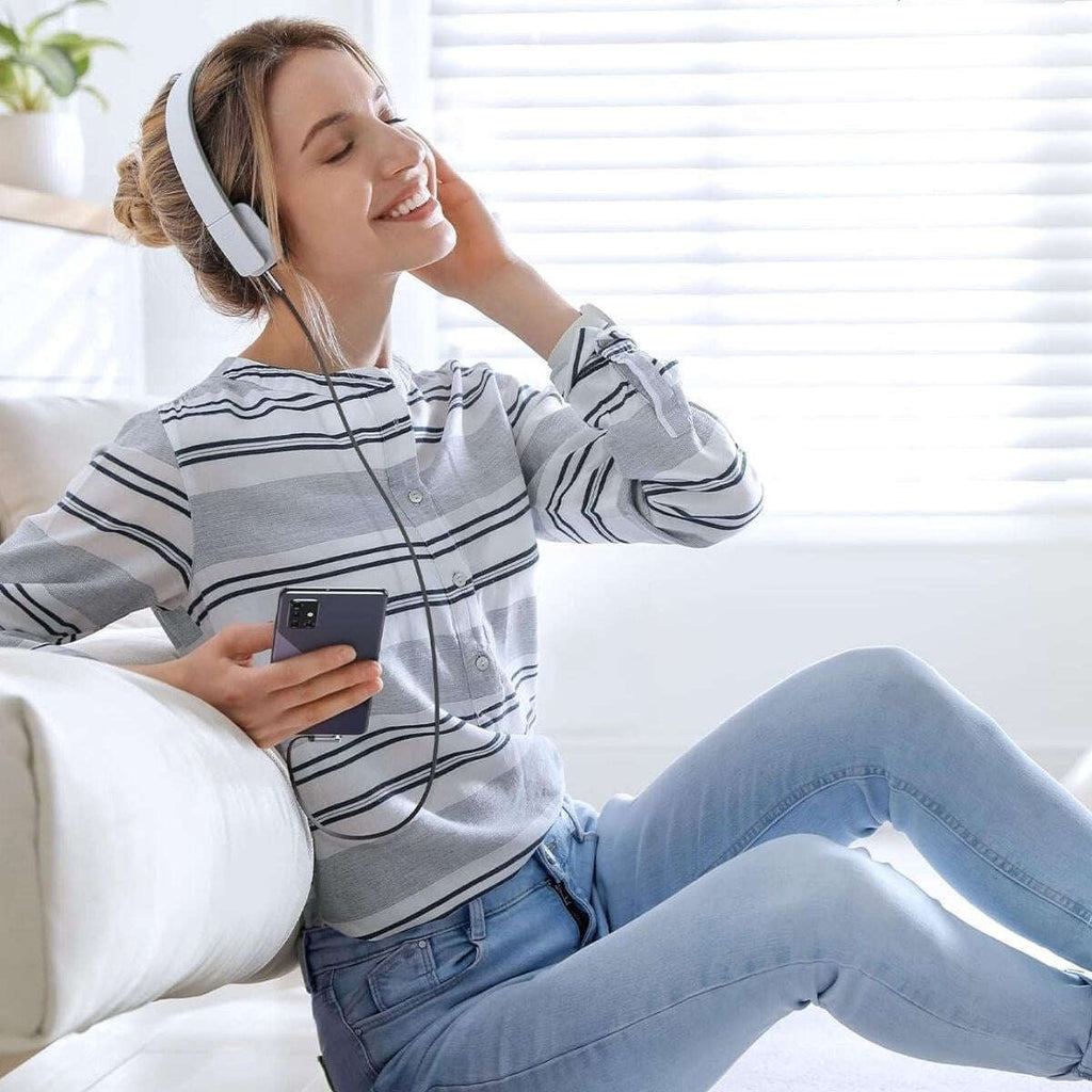 GENEL®  3.5mm AUX Kablosu Jak Erkek Erkek L Tipi 1 Metre Ses Aktarım Kablosu - UcuzaGeliyor