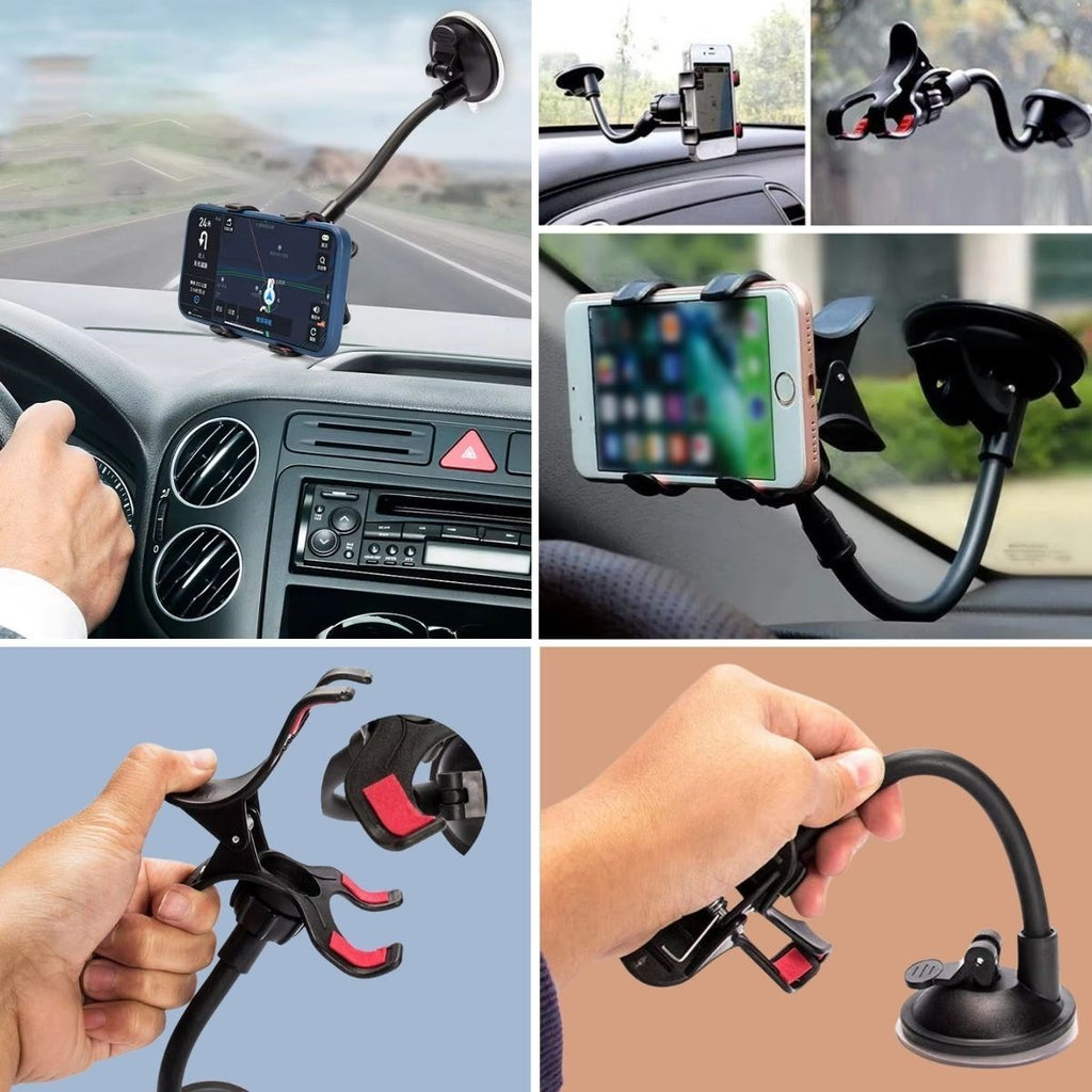 GENEL® Akrobat Cama Sabitlenen Güçlü Vakumlu 360 Derece Dönen Tüm Modellere Uyan Oto Telefon Tutucu - UcuzaGeliyor