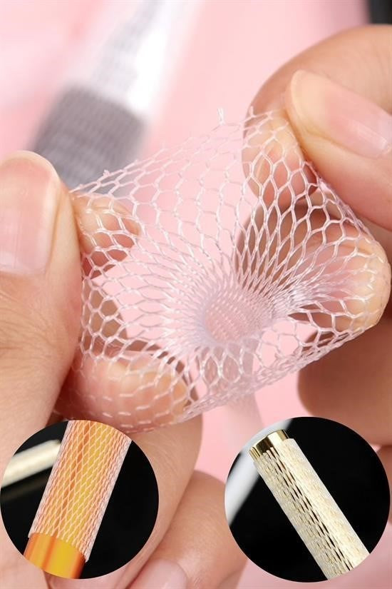 BUFFER® Makyaj Far Allık Kontür Eyeliner Fırça Malzemeleri Ürünleri Koruyucu File Kapak Örgü Kılıf S