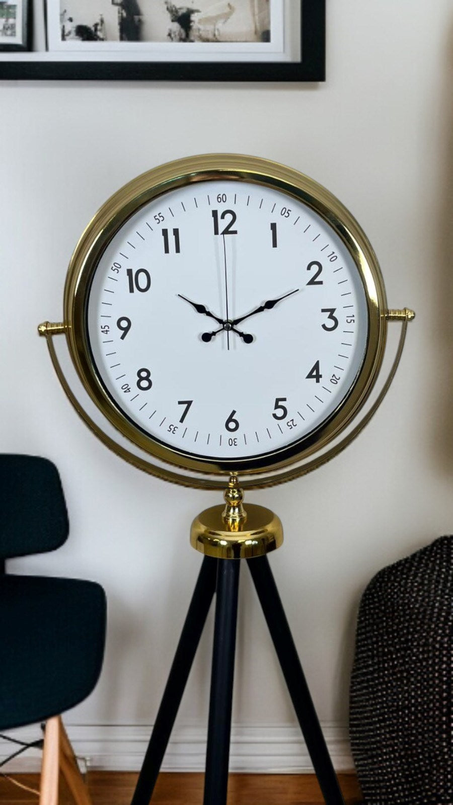 Luxury Gold Tripod Ayaklı Saat