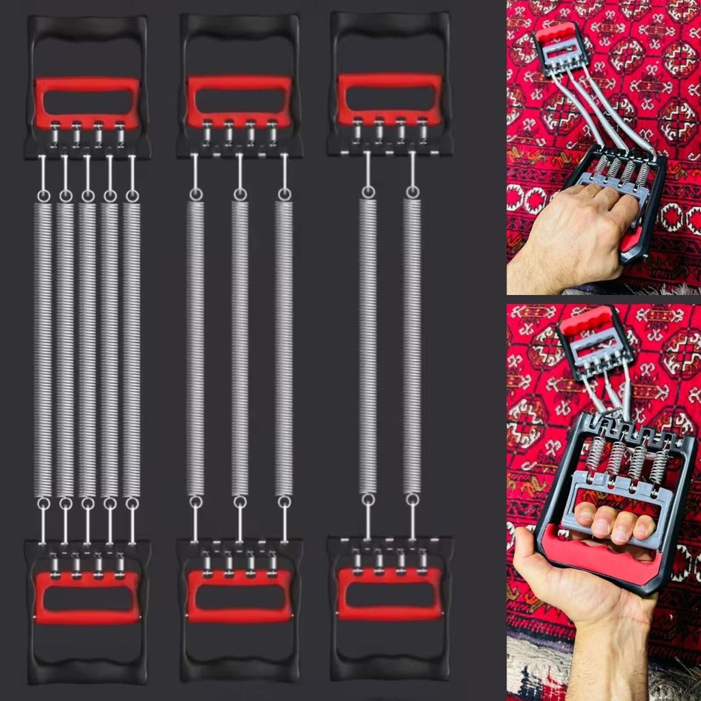 BUFFER® Göğüs Genişletme ve Kuvvet Egzersiz Aleti - 5 Yaylı 5 Kademeli Ayarlanabilir Fitness ve Kuvvet Antrenmanı Ekipmanı - UcuzaGeliyor