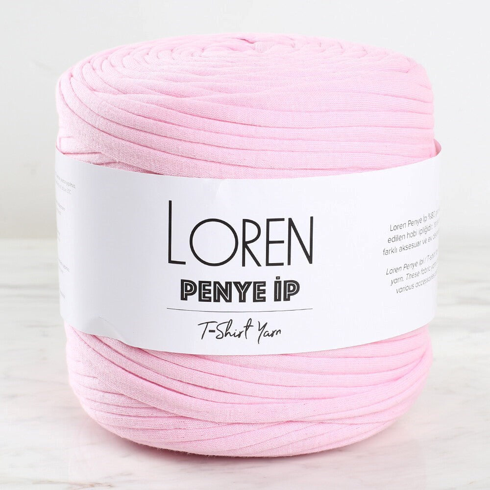 Loren Penye Kumaş El Örgü İpi Toz Pembe - 29 - 33505