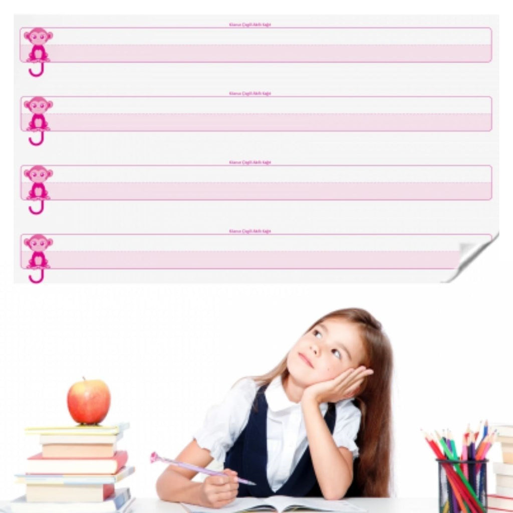 GENEL® Kılavuz Çizgili Akıllı Kağıt Yazı Tahtası Duvarda İz Bırakmaz Statik Yeni Müfredata Uygun 100x56cm - UcuzaGeliyor