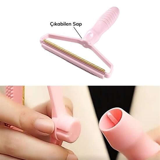 GENEL® Çift Taraflı Elbise Kazak Plastik Kumaş Tüy Alma ve Tiftik Temizleyici Toplayıcı Taşınabilir - UcuzaGeliyor