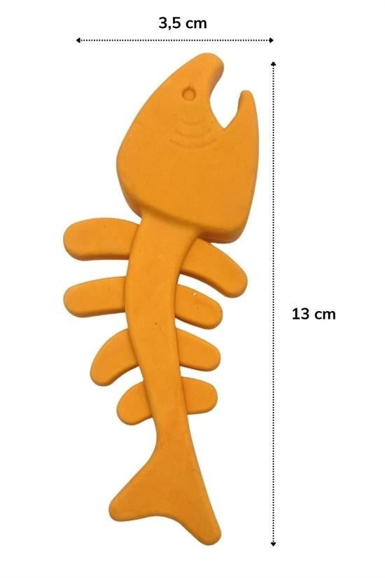 GENEL® Balık Kemiği İskelet Şekilli Renkli Plastik Kedi Oyuncağı - UcuzaGeliyor