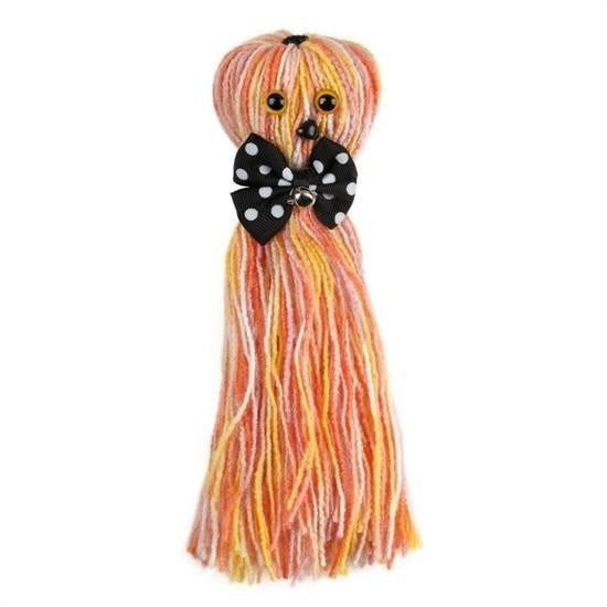 BUFFER® Ahtapot Şekilli Zilli Ve İpli Rengarenk Püsküllü Sevimli KediOyuncağı - UcuzaGeliyor