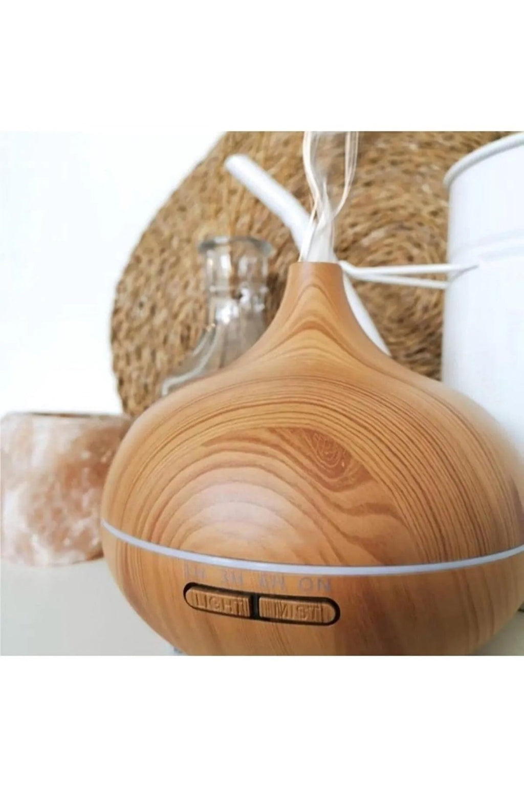 SONX Aroma Difüzörü Gece Işığı 7 Led Hava Nemlendirici Kumandalı Buhar Makinesi 500 ml