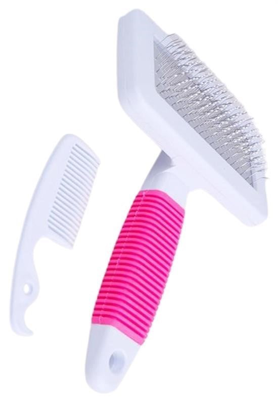 GENEL® Kedi Köpek Telli Küçük Boy Tüy Bakım Seti Evcil Hayvan Tarama Fırçası - UcuzaGeliyor