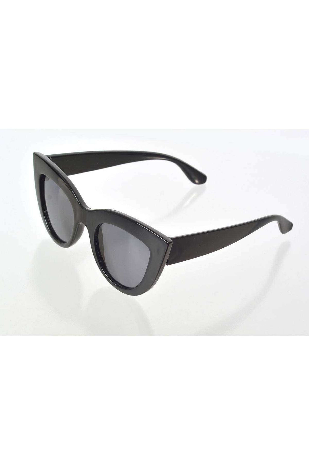 Siyah Çerçeve Cat Eye Kadın Güneş Gözlüğü - Moda Gözlük