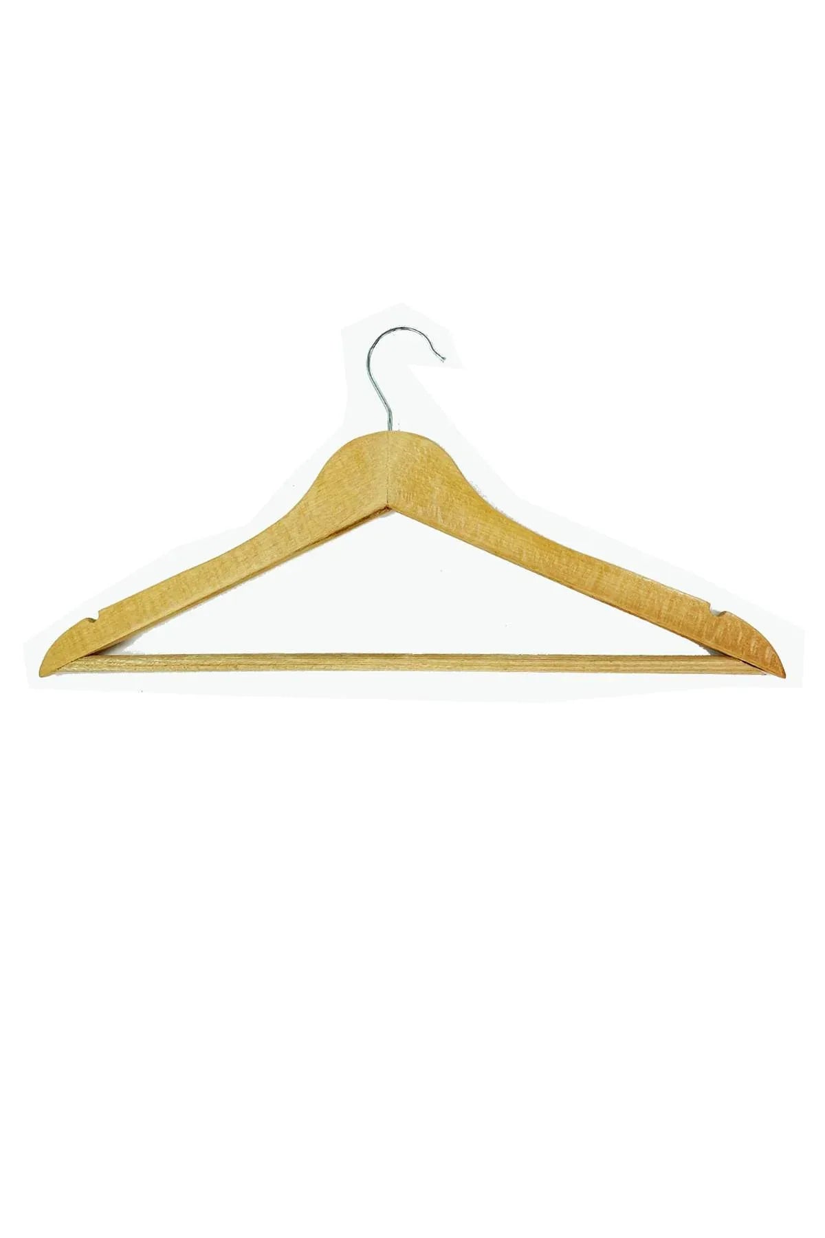 1 Adet Ahşap Elbise Ceket Askısı - UcuzaGeliyor