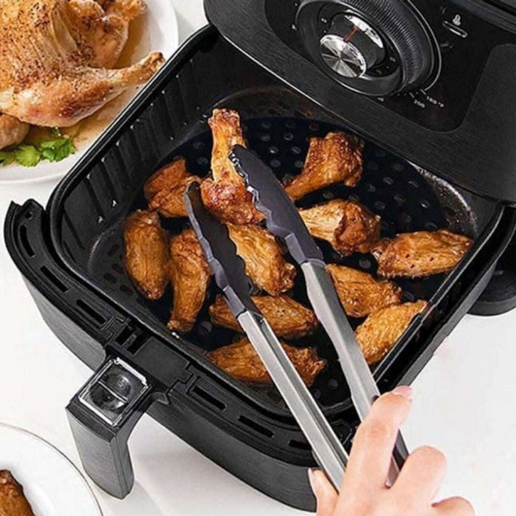 GENEL® Siyah Isıya Dayanıklı Yıkanılabilir Silikon Fırın Ve Airfryer Kare Model Pişirme Matı 21,5 Cm - UcuzaGeliyor